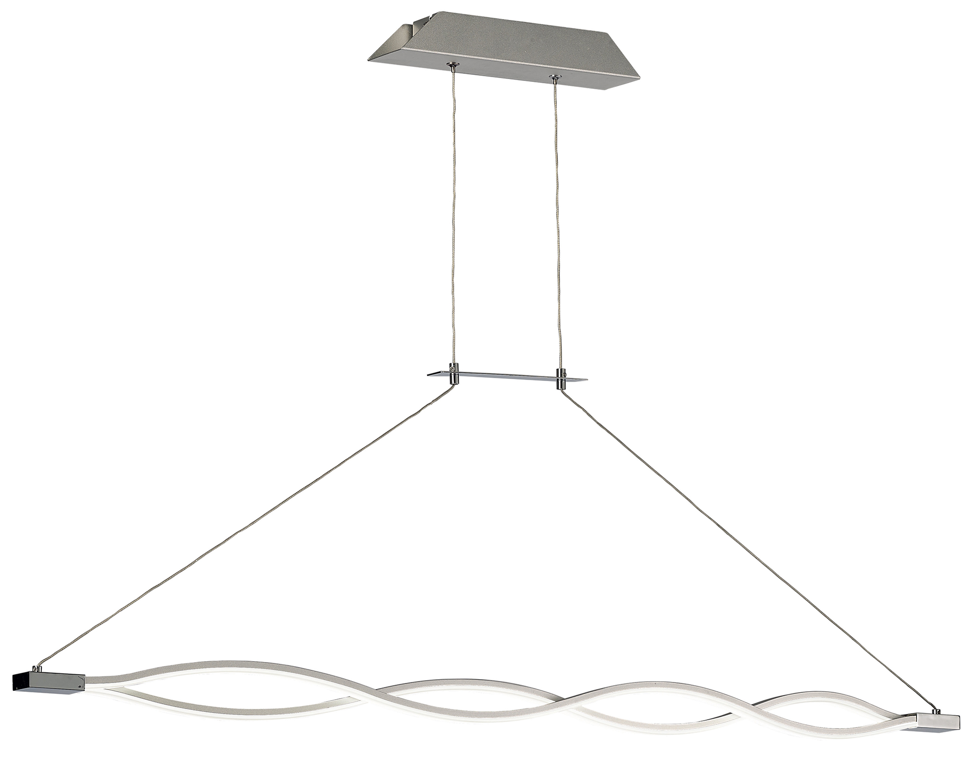 Sahara Silver XL Ceiling Lights Mantra Linear Fittings